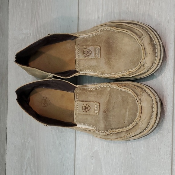 Ariat Womens Leather Bomber Cruiser Loafer Slip on shoes sz 8.5B - Picture 4 of 13